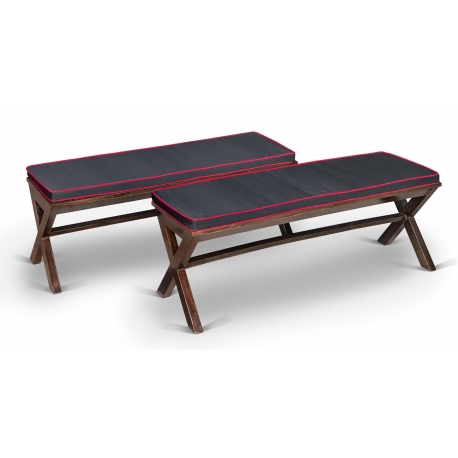 Pierre JEANNERET. Bench in solid sissoo (Indian rosewood).