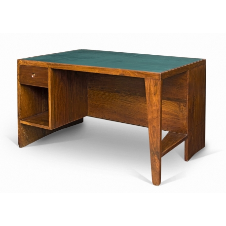 Pierre JEANNERET. Desk known as "office table" in solid teak.