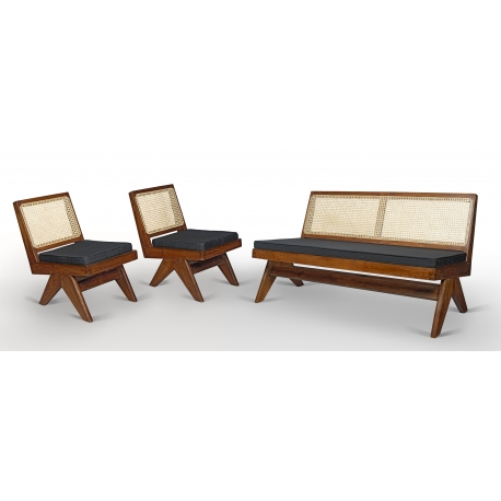 Teak lounge furniture.