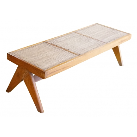 Teak bench.