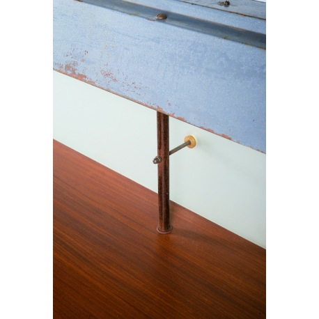 Teak reading light table.