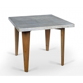 Teak and zinc table