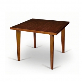 Pierre JEANNERET. Table in solid teak and teak veneer known as "Dining table". 