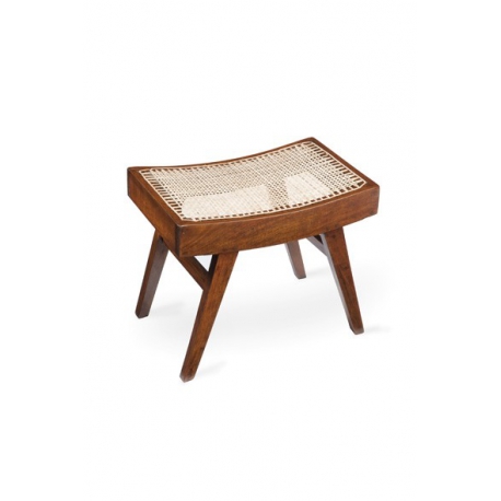 Pierre JEANNERET. Tabouret bas.