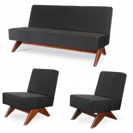 Pierre JEANNERET. Lounge furniture.