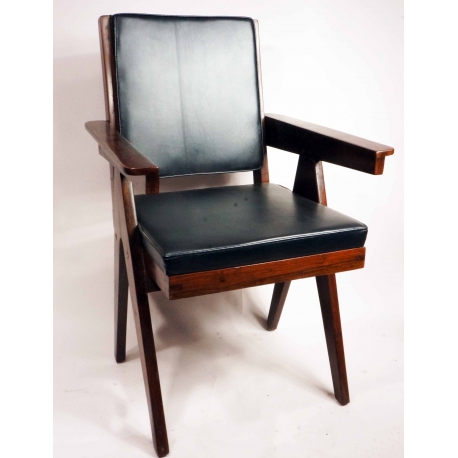 Pierre JEANNERET. Fauteuil.