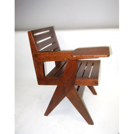 Pierre JEANNERET. Chaise écritoire.