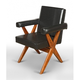 Pierre JEANNERET. Fauteuil.