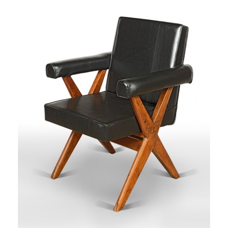 Pierre JEANNERET. Fauteuil.