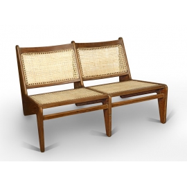 Teak banquette