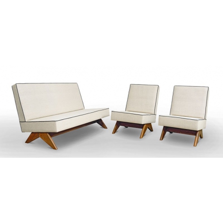 Pierre JEANNERET. Mobilier de salon.