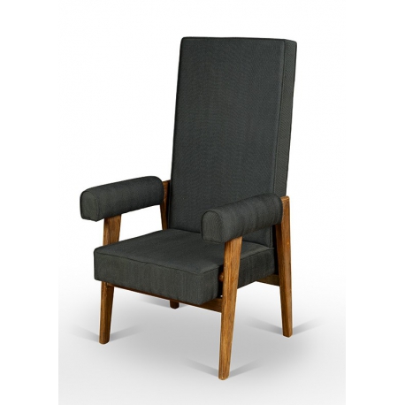 LE CORBUSIER et Pierre JEANNERET. Fauteuil en teck.