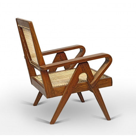 PIERRE JEANNERET. FAUTEUIL EN TECK.