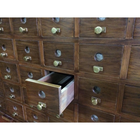 Pierre JEANNERET. Teak file cupboard.