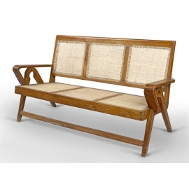 Teak banquette